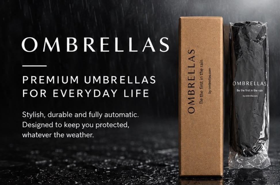OMBRELLAS — premium umbrellas for everyday life. Stylish, durable and fully automatic.